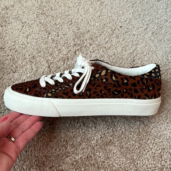 Madewell Sidewalk Calf Hair Low Top Sneakers W7.5 M6 - Picture 2 of 8